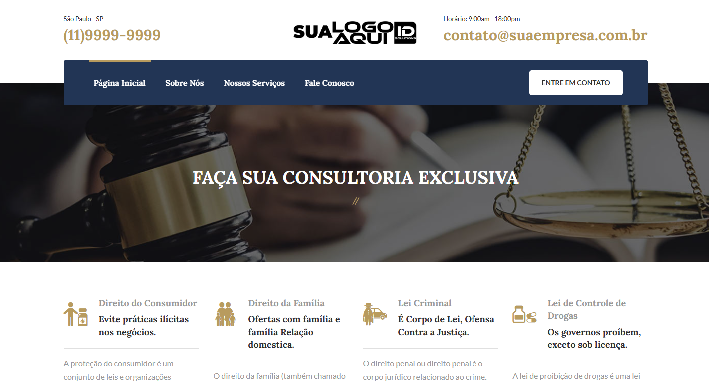 Layout Profissional Responsivo
