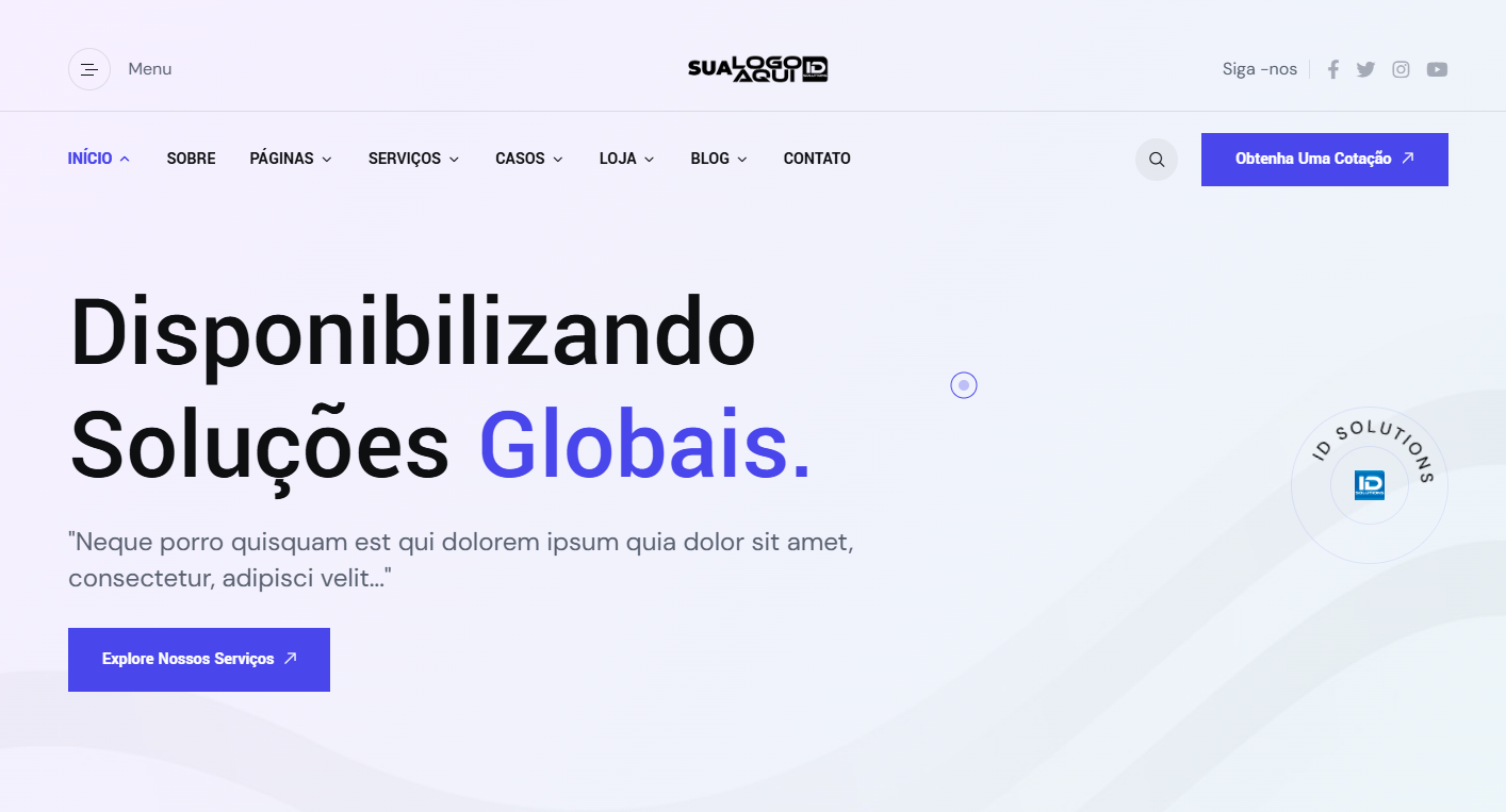 Layout Criativo Personalizado